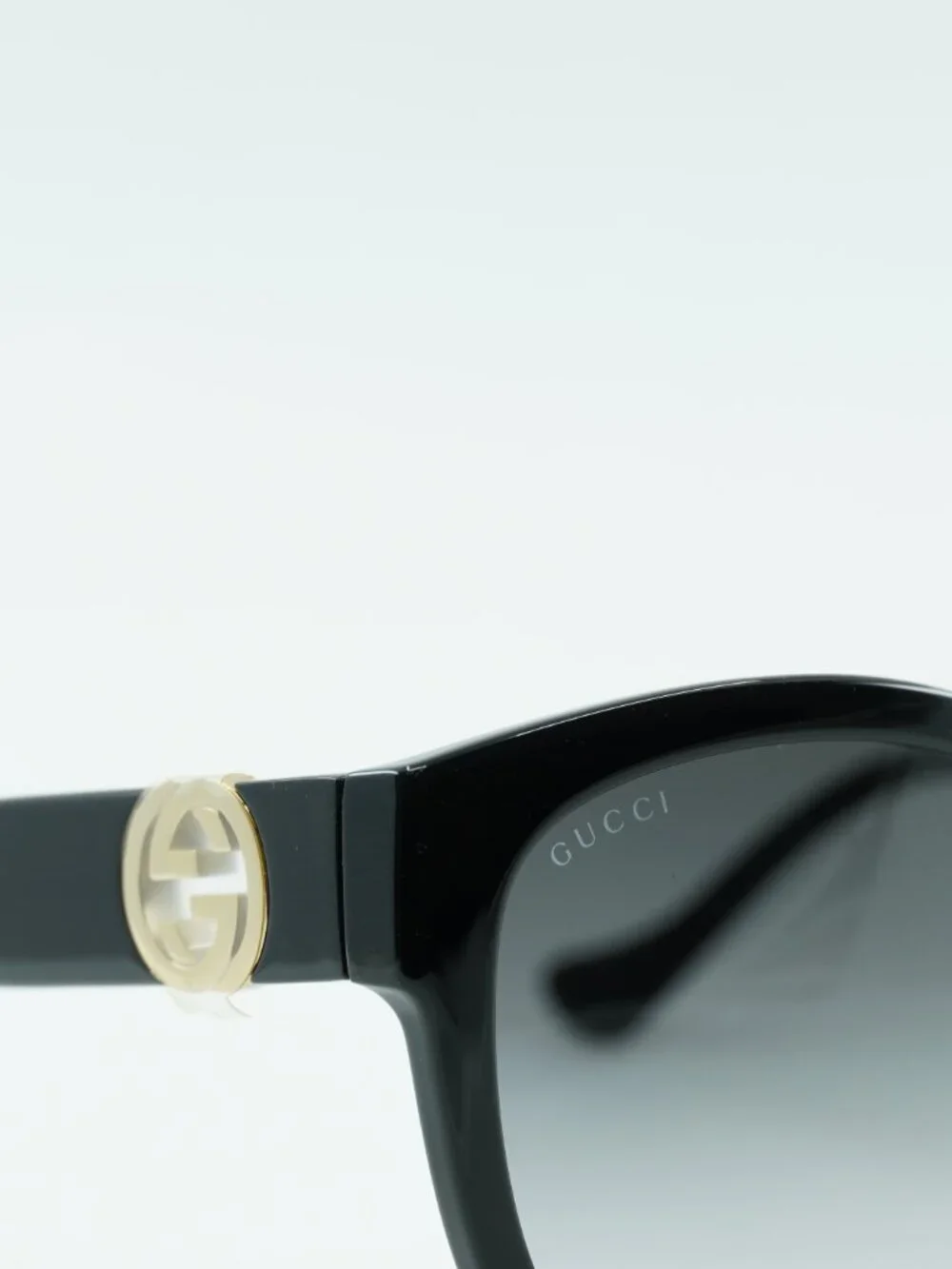 Gucci GG1028SK 006 Cat Eye Sunglasses - Black / Grey